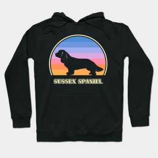 Sussex Spaniel Vintage Sunset Dog Hoodie